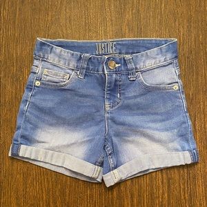 Justice jean shorts